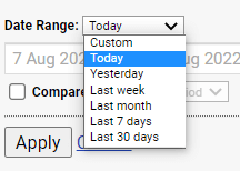Google Analytics - how to get the current date